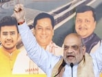 Union home minister Amit Shah said the ruling Bharatiya Janata Party (BJP)-led government in Assam will return to power with a record mandate in the upcoming assembly elections. (PTI)