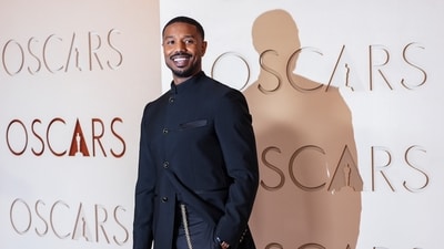 Michael B. Jordan arrives at the Oscars on Sunday. (Gregory Bull/Invision/AP) Michael B. Jordan arrives at the Oscars on Sunday. (Gregory Bull/Invision/AP)