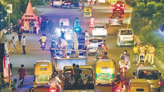 A Delhi Police officer on the condition of anonymity said that pickets will be installed at specific locations — especially on Mathura Road. (HT PHOTO)