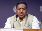MEA Spokesperson Randhir Jaiswal speaks during the inter-ministerial briefing on recent developments in West Asia, in New Delhi on Wednesday.