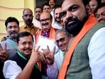 Bihar Deputy CM Samrat Choudhary and BJP National President Nitin Nabin at the Bihar Vidhan Sabha to cast their votes amid the Rajya Sabha polls in Patna on Monday. Bihar Deputy CM Samrat Choudhary and BJP National President Nitin Nabin at the Bihar Vidhan Sabha to cast their votes amid the Rajya Sabha polls in Patna on Monday.