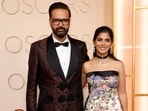 Isha Ambani and Anand Piramal pose on the red carpet during the Oscars arrivals at the 98th Academy Awards in Hollywood, Los Angeles, California, U.S., March 15, 2026. REUTERS/Caroline Brehman