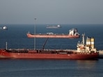 FILE PHOTO: Luojiashan tanker sits anchored in Muscat, as Iran vows to close the Strait of Hormuz, amid the U.S.-Israeli conflict with Iran. 