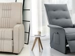 A clean living room setting with a sleek recliner, soft lighting and subtle tech controls ready for relaxed evenings indoors.(AI generated)