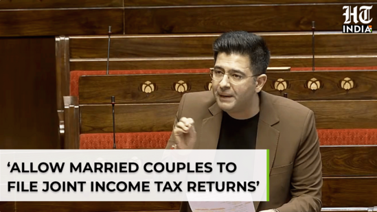 Raghav Chadha urges govt to allow married couples to file joint ITR
