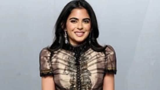 Isha Ambani channelled high-couture drama at Vanity Fair Oscar Party 2026(Picture credit: Instagram/@ ambani_update)