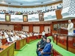 Maharashtra Governor Acharya Devvrat addresses the joint meeting of both the Houses during Maharashtra Assembly Budget Session 2026, at Vidhan Bhavan, in Mumbai.