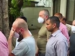 New Delhi, Mar 16 (ANI): Six foreigners, accused of illegally entering Mizoram, then Myanmar, to contact and train ethnic war groups associated with Indian insurgent groups, being taken away from the Patiala House Court after being produced before the NIA court, in New Delhi on Monday. The Special NIA Court remanded them for 11 days of NIA custody.
New Delhi, Mar 16 (ANI): Six foreigners, accused of illegally entering Mizoram, then Myanmar, to contact and train ethnic war groups associated with Indian insurgent groups, being taken away from the Patiala House Court after being produced before the NIA court, in New Delhi on Monday. The Special NIA Court remanded them for 11 days of NIA custody.