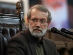 FILE - Parliament Speaker Ali Larijani gives a press conference in Tehran, Iran.