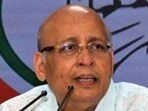 Congress lawmaker and senior advocate Abhishek Singhvi talks to HT about cross voting in RS polls. (File Photo)
