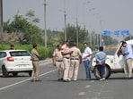 Police said the man went to another tower and reached the 23rd floor with his daughter using the lift. Thereafter, he first threw the daughter from the height and then jumped himself too.(Sanchit Khanna/Hindustan Times file photo)