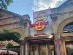A picture of Hard Rock Cafe on St. Mark's Road, Bengaluru, captured in 2024. 