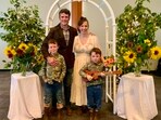 Joe Kent with his current wife Heather and two sons.