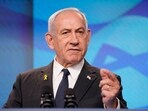 Benjamin Netanyahu gestures during a press conference in Jerusalem, September 15, 2025. 