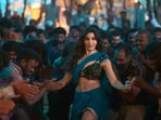 Nora Fatehi in a still from the song Sarke Chunar Teri Sarke.