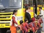 Regional transport department officials said that schools and vehicle owners have been directed not to operate vehicles whose fitness certificates or permits have expired. (HT Archive)