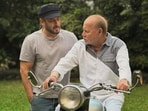 Salman Khan with father, veteran screenwriter Salim Khan
