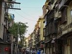 The seven  BIT chawls next to Sandhurst Road were constructed under the City of Bombay Improvement Act, 1898 to house workers (Raju Shinde/ HT Photo)