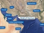 Map showing Strait of Hormuz in Iran.