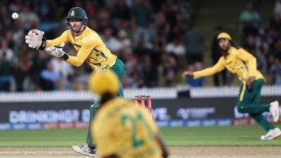 The five-match series is now level at 1-1, with the third match set to be played on Friday at Eden Park. (AFP) The five-match series is now level at 1-1, with the third match set to be played on Friday at Eden Park. (AFP)