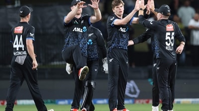 New Zealand came storming back into the series to make it 1-1 with a massive 68-run win in Hamilton on Tuesday. They had lost the series opener by seven wickets last Sunday. (AFP) New Zealand came storming back into the series to make it 1-1 with a massive 68-run win in Hamilton on Tuesday. They had lost the series opener by seven wickets last Sunday. (AFP)