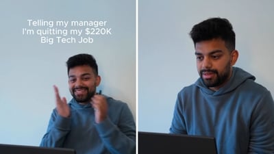 The techie’s post about leaving a secure and high-paying job has gone viral. (Instagram/@junead.kh) The techie’s post about leaving a secure and high-paying job has gone viral. (Instagram/@junead.kh)