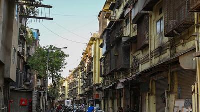 The seven  BIT chawls next to Sandhurst Road were constructed under the City of Bombay Improvement Act, 1898 to house workers (Raju Shinde/ HT Photo)