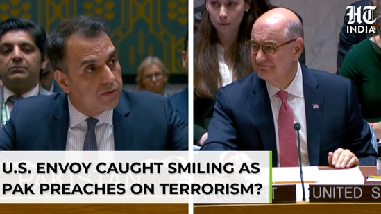 American diplomat can’t hide his smile as Pakistan preaches on terrorism at UN?