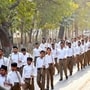 ఆర్​ఎస్​ఎస్​ కార్యకర్తలు..