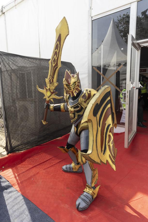 Vish channelled the energy of Lack Luster soldier from comic book series Yu-Gi-Oh.