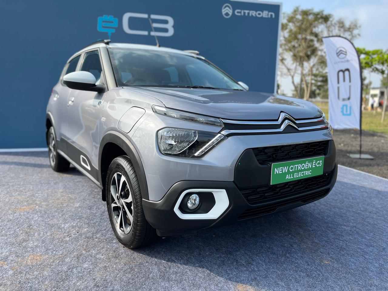 The Citroen eC3 is the only electric vehicle that the brand sells. The Citroen eC3 is the only electric vehicle that the brand sells.