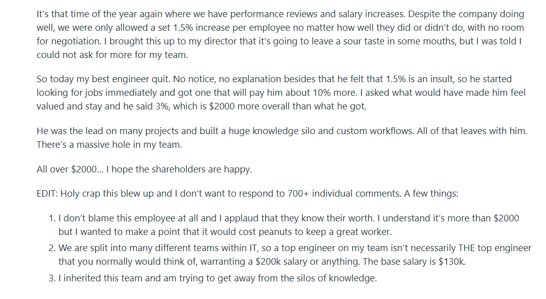 A post shared by a Reddit user. (Screengrab (Reddit)) A post shared by a Reddit user. (Screengrab (Reddit))