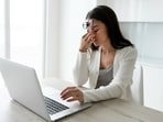 Staring at laptop and computers for long duration exerts vision stress. 