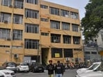 A view of the Municipal corporation office zone A near Mata Rani Chowk. (HT Photo)