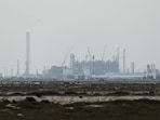 QatarEnergy's liquefied natural gas (LNG) production facilities, amid the US-Israeli conflict with Iran, in Ras Laffan Industrial City