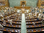 Opposition MPs protest in the Lok Sabha during the Budget session of Parliament, in New Delh earlier this year. (File photo)