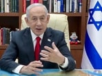 Israeli Prime Minister Benjamin Netanyahu speaks on the conflict in West Asia, in Tel Aviv. 