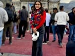 Sara Ali Khan on one of her visits to the Badrinath-Kedarnath temples. 
