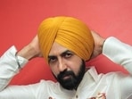 Shiromani Akali Dal (SAD) chief Sukhbir Singh Badal slammed the Bhagwant Mann-led AAP government, alleging that Gippy Grewal’s (in pic) security was deliberately withdrawn after the actor-singer met him at his residence recently. (File photo)