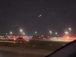 Screengrab of video appearing to show a meteor in the Dallas sky.