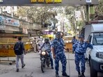 Security officials in Uttam Nagar amid tensions over the death of a 26-year-old man in a clash between two families of different communities on Holi Security officials in Uttam Nagar amid tensions over the death of a 26-year-old man in a clash between two families of different communities on Holi