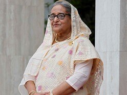 ২০২৪ সালে শেখ হাসিনা দাবি করেছিলেন যে নতুন 'খ্রিস্টান রাষ্ট্র' গঠনের ষড়যন্ত্র চলছে। (ফাইল ছবি, সৌজন্যে এএফপি)