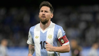 Argentina's forward #10 Lionel Messi gestures during the 2026 FIFA World Cup South American qualifiers football match between Argentina and Peru (AFP) Argentina's forward #10 Lionel Messi gestures during the 2026 FIFA World Cup South American qualifiers football match between Argentina and Peru (AFP)