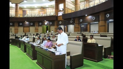 Jharkhand chief minister Hemant Soren in the Assembly on Wednesday. (HT Photo) Jharkhand chief minister Hemant Soren in the Assembly on Wednesday. (HT Photo)