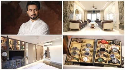 Faisal Shaikh gives a tour of his lavish home in Mumbai. Faisal Shaikh gives a tour of his lavish home in Mumbai.