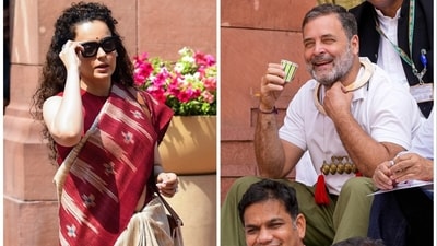 LoP in Lok Sabha Rahul Gandhi with other MPs having tea during a protest over 'LPG shortage' during the second part of Budget session of Parliament on March 12 (ANII, PTI) LoP in Lok Sabha Rahul Gandhi with other MPs having tea during a protest over 'LPG shortage' during the second part of Budget session of Parliament on March 12 (ANII, PTI)