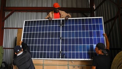 India currently relies entirely on China for its imports of cells, ingots, wafers and poly silicon for solar panels. (Reuters)