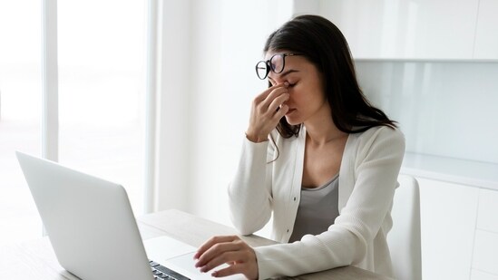 Staring at laptop and computers for long duration exerts vision stress. (Picture credit: Freepik)