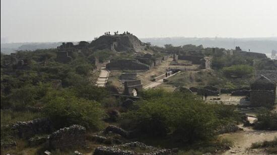 A view of the Tughlaqabad Fort. (HT Archive)