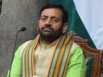 Chief minister Nayab Singh Saini, who on Tuesday wrapped discussion on budget estimates which the Congress did not attend, hit out at the principal opposition Congress MLAs for not coming to the House on time. (HT)